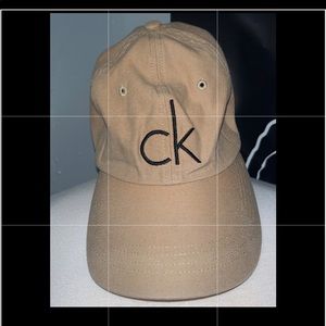Calvin Klein Tan Baseball style hat